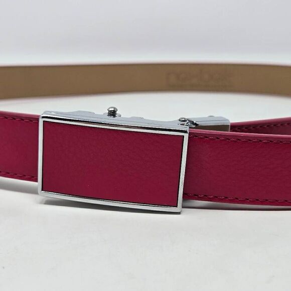 NEXBELT GOLF HIDDEN MARKER PINK LEATHER WOMENS BELT NO HOLES SIZE 00-8 EUC - Picture 2 of 9